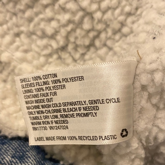 sold! Denim jacket + sherpa collar - Picture 5 of 5